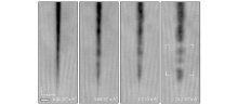 scan of repairs to cracks in TiO2 crystal