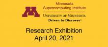 banner with MSI wordmark and words "Research Exhibition, April 20, 2021"